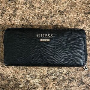 GUESS Textured Black Wallet